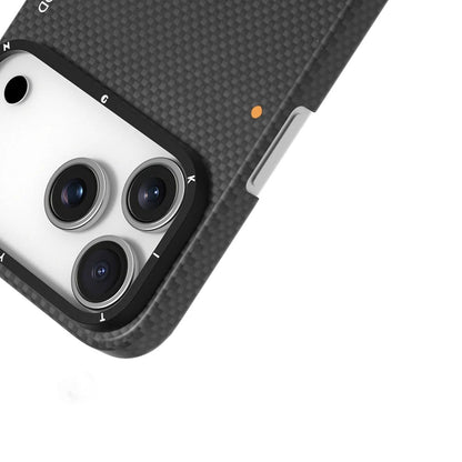 iPhone 17 Pro Max Youngkit Carbon Case, 1500D Aramid Fiber Kevlar Carbon Fibre Extreme Wing Series - Black