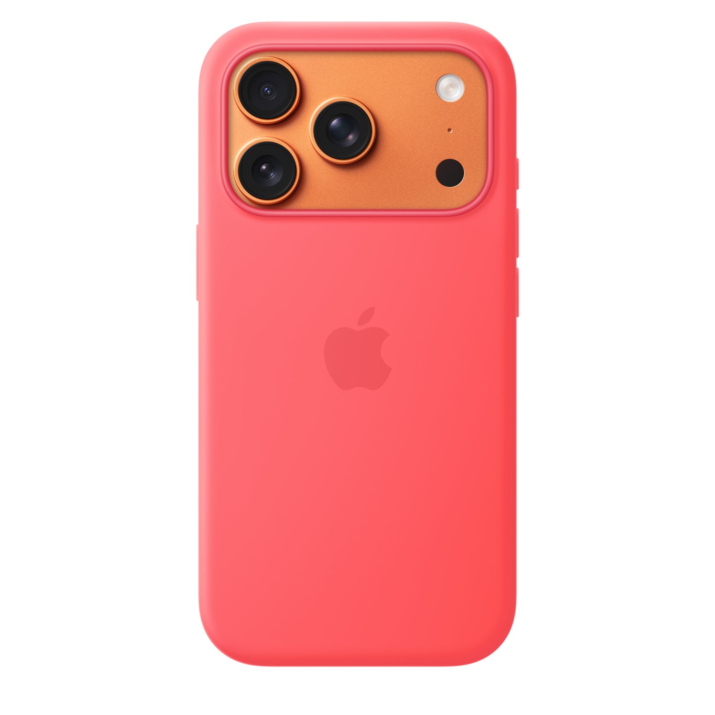 iPhone 17 Pro Max Silicon Case with Magsafe and Camera Control Button - Bright Guava