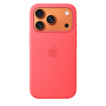 iPhone 17 Pro Max Silicon Case with Magsafe and Camera Control Button - Bright Guava