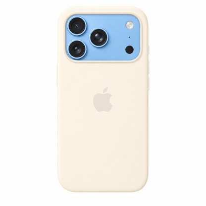 iPhone 18 Pro Max Silicon Case with Magsafe & Without Camera Control - Vanilla