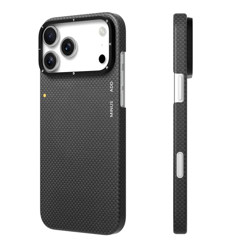 iPhone 18 Pro Max Youngkit Carbon Case, 1500D Aramid Fiber Kevlar Carbon Fibre Extreme Wing Series - Black
