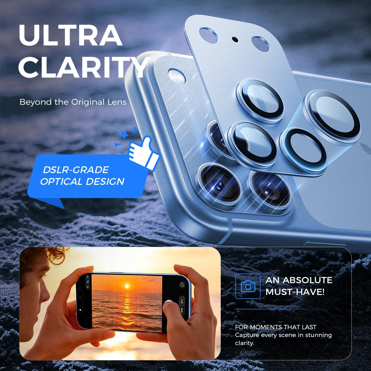 iPhone 18 Pro Max Metal Camera Lens Protector Alloy Metal Camera Cover