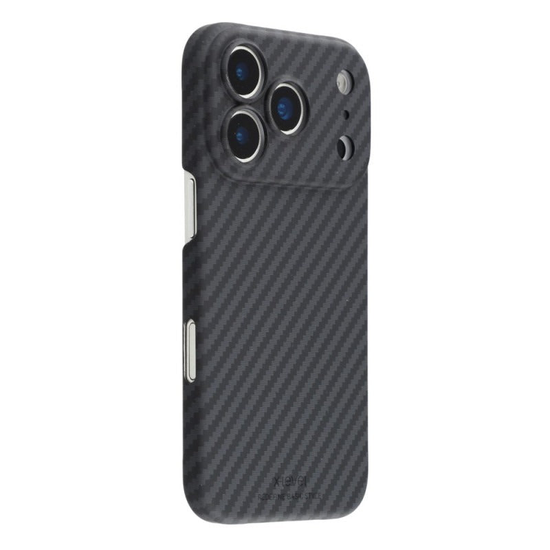 iPhone 18 Pro Max 0.6mm Ultra Slim X-LEVEL Carbon Fiber Magnetic Cover with Magsafe - Black