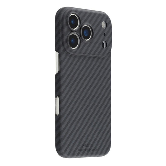 iPhone 18 Pro Max 0.6mm Ultra Slim X-LEVEL Carbon Fiber Magnetic Cover with Magsafe - Black