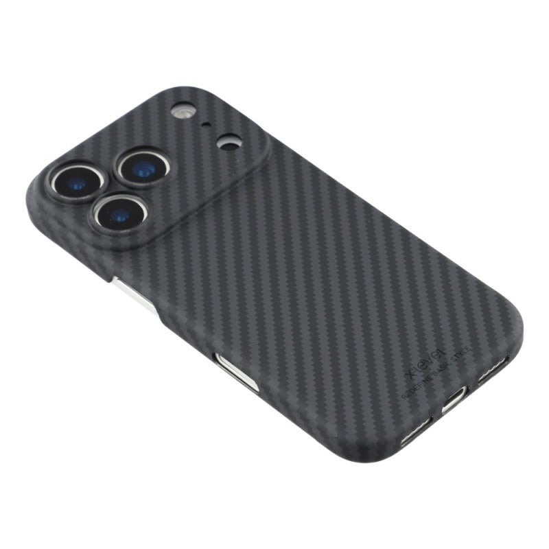 iPhone 18 Pro Max 0.6mm Ultra Slim X-LEVEL Carbon Fiber Magnetic Cover with Magsafe - Black