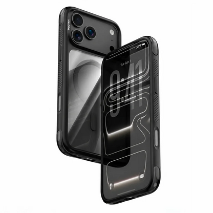 iPhone 18 Pro Shockproof Corner Air Bag NjoyNY Air Pro 2 Series Case with Magsafe & camera Control Button - Black