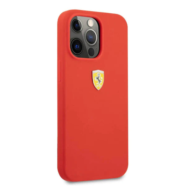 iPhone 14 Pro Max Ferrari Sports Car Logo Silicone Case Cover
