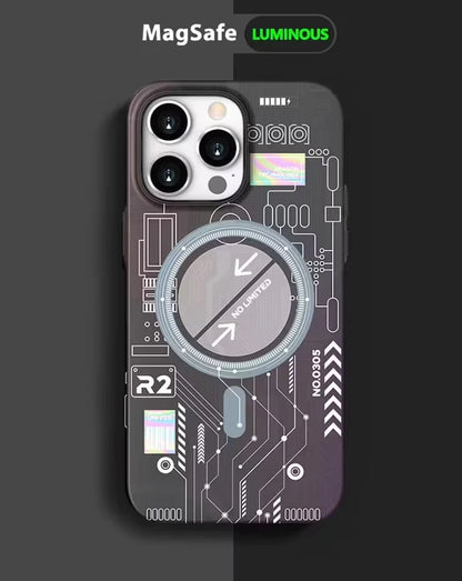 iPhone 14 Pro Max Night Glow Case Futuristic Tech Design