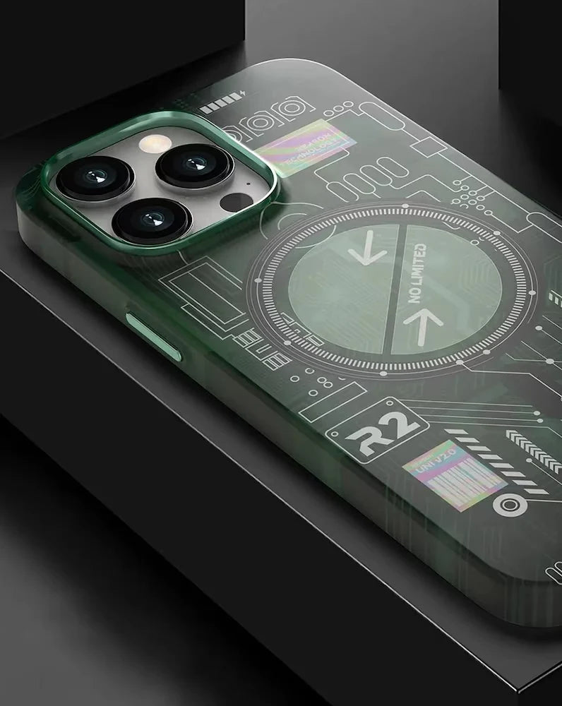 iPhone 14 Pro Max Night Glow Case Futuristic Tech Design