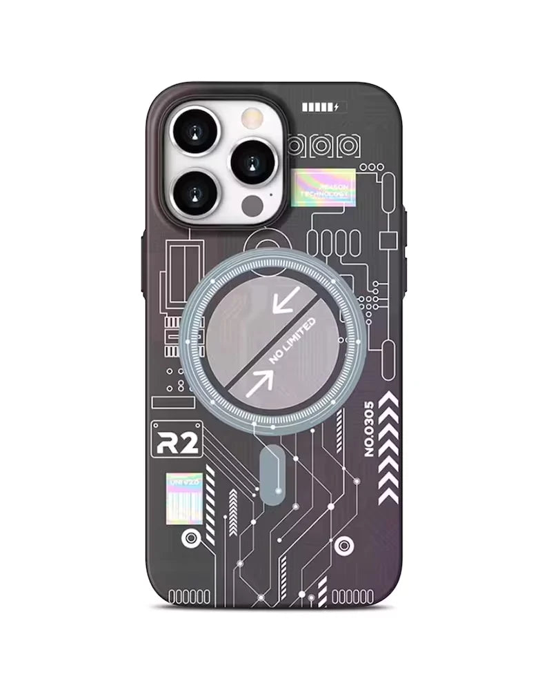 iPhone 14 Pro Max Night Glow Case Futuristic Tech Design
