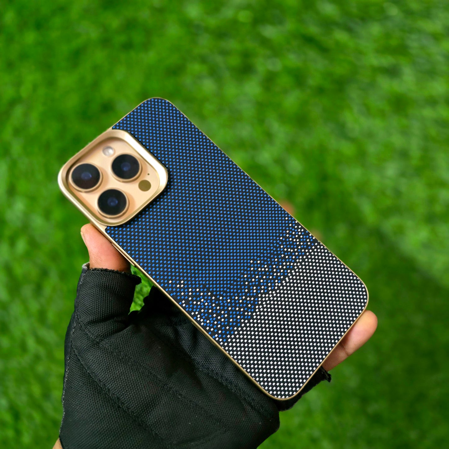 iPhone 16 Pro MagSafe Carbon Texture Back Panel - Blue