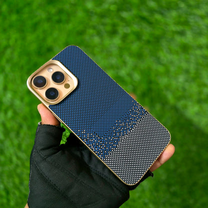 iPhone 16 Pro MagSafe Carbon Texture Back Panel - Blue
