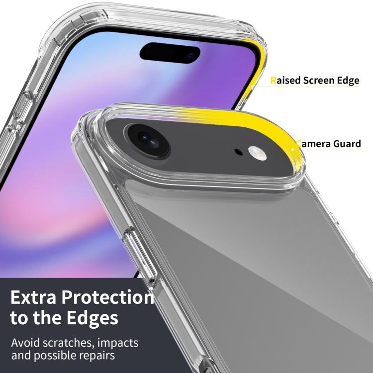 iPhone 17 Air Shockproof Soft TPU Transparent Case - Clear