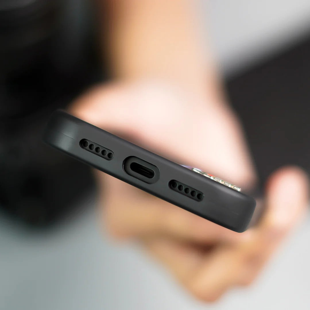 iPhone 17 Pro BMW Case, BMW M-Sport Performance Series Leather Back cover - Black