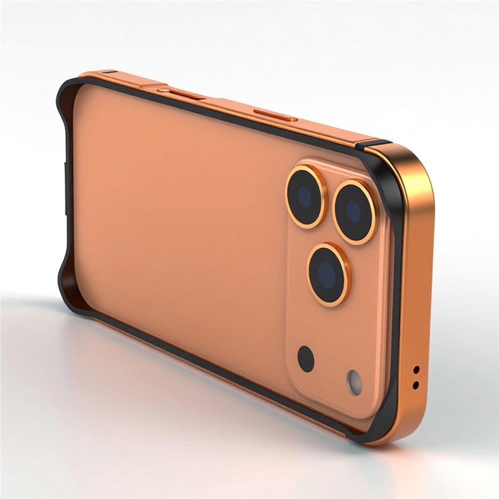 iPhone 17 Pro Max Frame Bumper Cover Inner Soft (No Back) - Orange