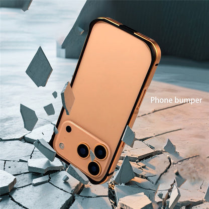 iPhone 17 Pro Max Frame Bumper Cover Inner Soft (No Back) - Black