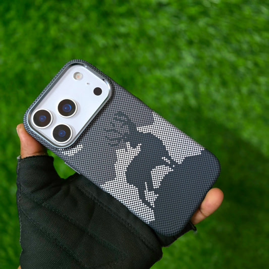 iPhone 17 Pro Max Aramid Carbon Fiber "Deer in Night" Texture 0.8mm Thin Cover with Magsafe - Black
