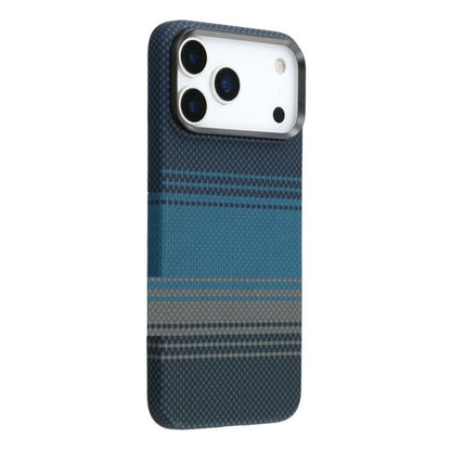 iPhone 17 Pro Max Aramid Carbon Fiber Texture 0.8mm Thin Cover with Magsafe - Blue