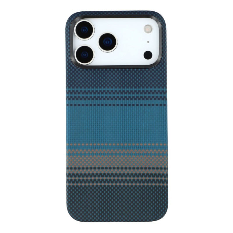 iPhone 17 Pro Max Aramid Carbon Fiber Texture 0.8mm Thin Cover with Magsafe - Blue