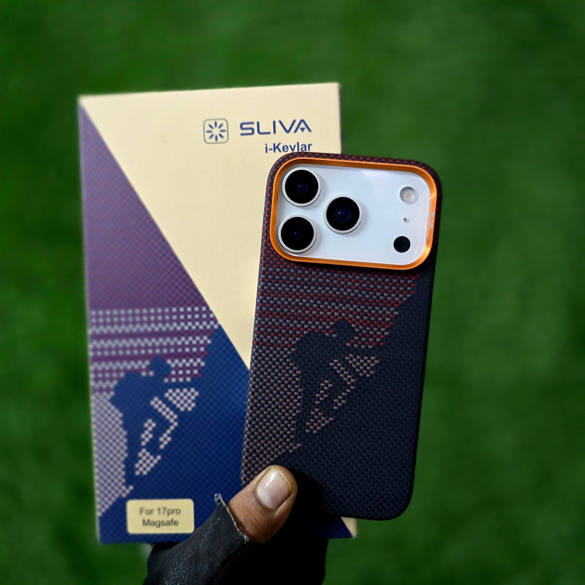 iPhone 17 Pro Max 0.4mm Thin Original SLIVA Real Aramid Carbon Fiber Case with Magsafe - Climber