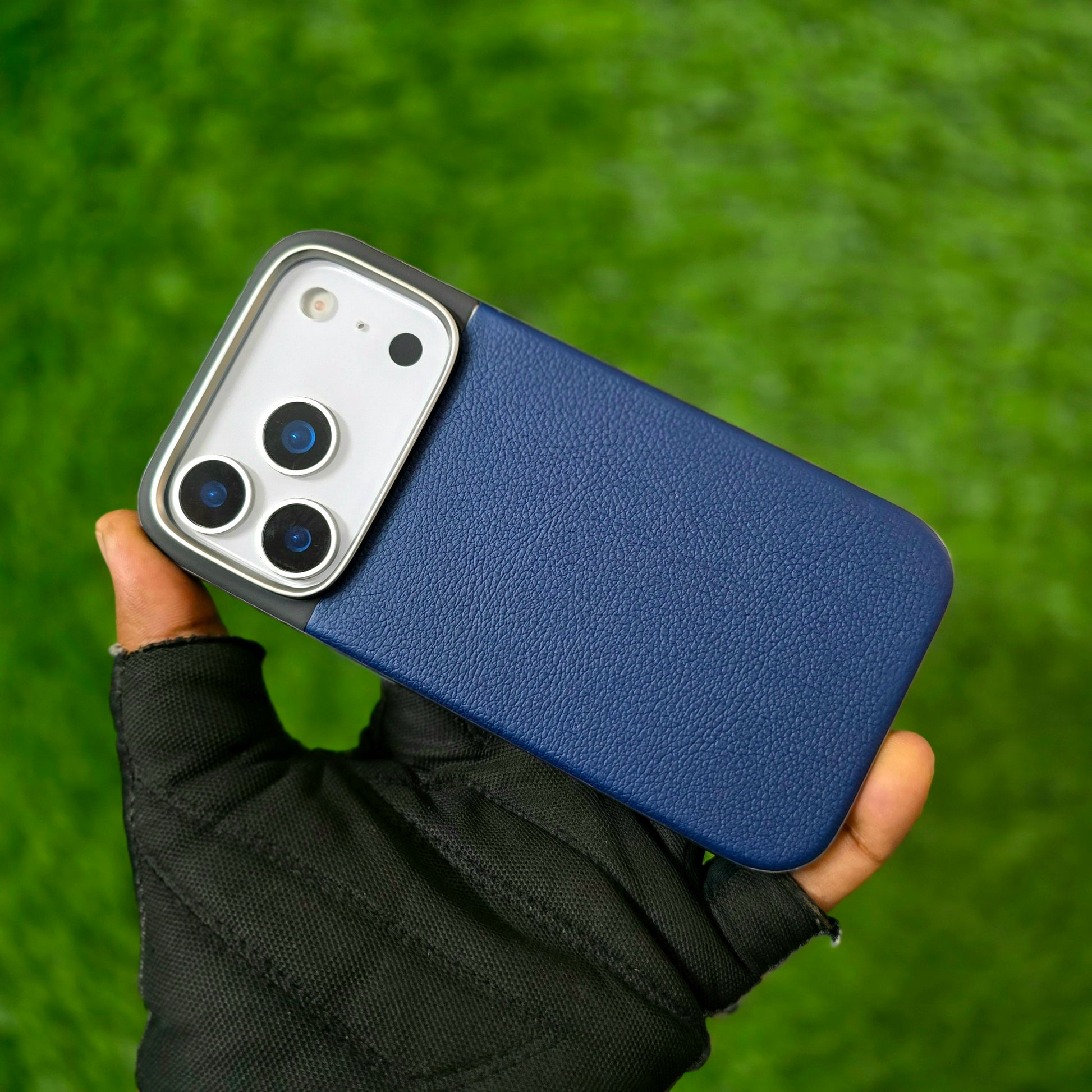 iPhone 17 Pro Max Soft TPU Leather Texture Back Cover