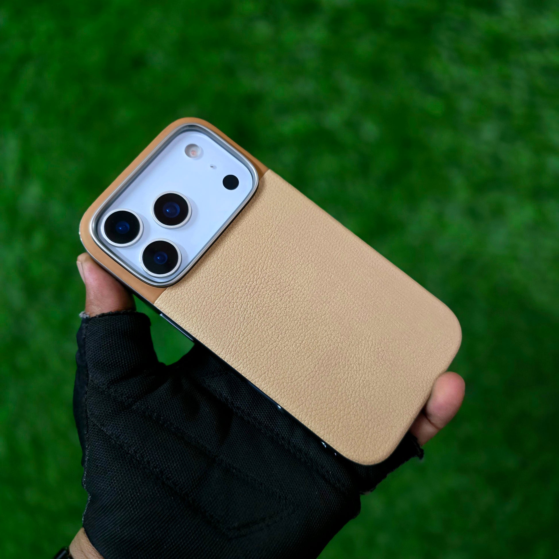 iPhone 17 Pro Max Soft TPU Leather Texture Back Cover