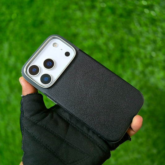 iPhone 17 Pro Max Soft TPU Leather Texture Back Cover