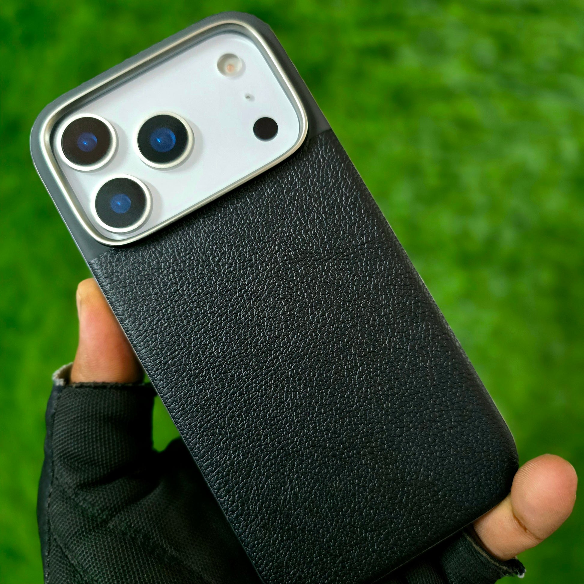 iPhone 17 Pro Max Soft TPU Leather Texture Back Cover