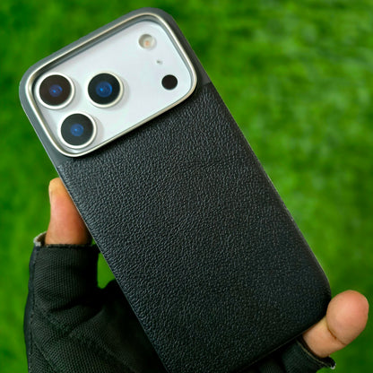 iPhone 17 Pro Max Soft TPU Leather Texture Back Cover