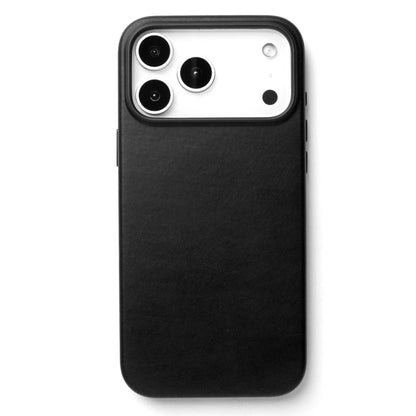 iPhone 17 Pro Max Leather Cover, Genuine Kzdoo Noble Collection Series Leather Case - Black