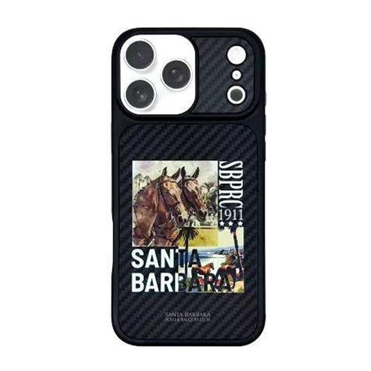 iPhone 17 Pro Max Carbon Fiber Original Santa Barbara Polo Club Elvish Series Back Cover - Race Course
