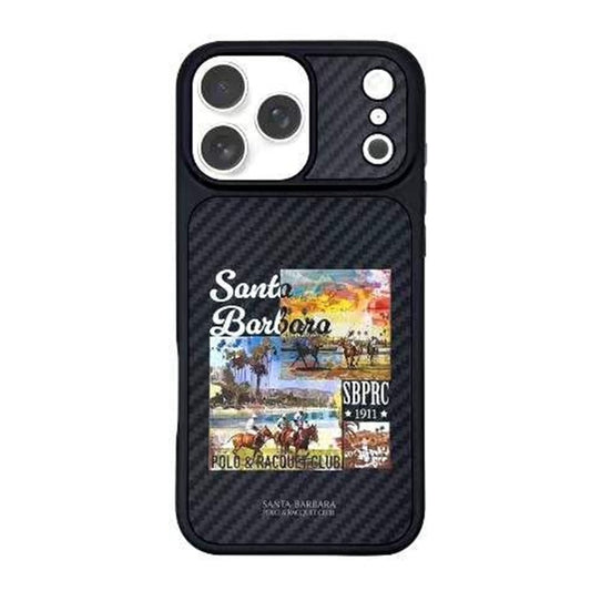 iPhone 17 Pro Max Carbon Fiber Original Santa Barbara Polo Club Elvish Series Back Cover - Polo Club
