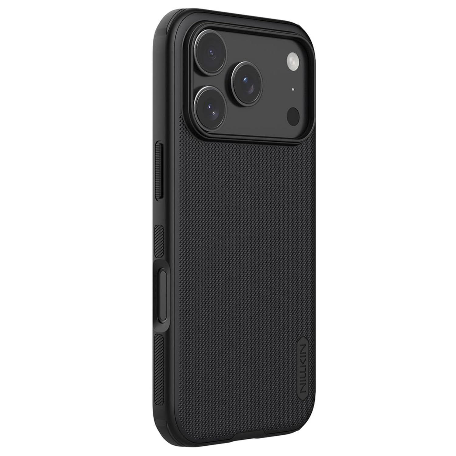 iPhone 17 Pro Nillkin Case, Super Frosted Shield Pro Shock Absorb Cover Raised Bezel - Black