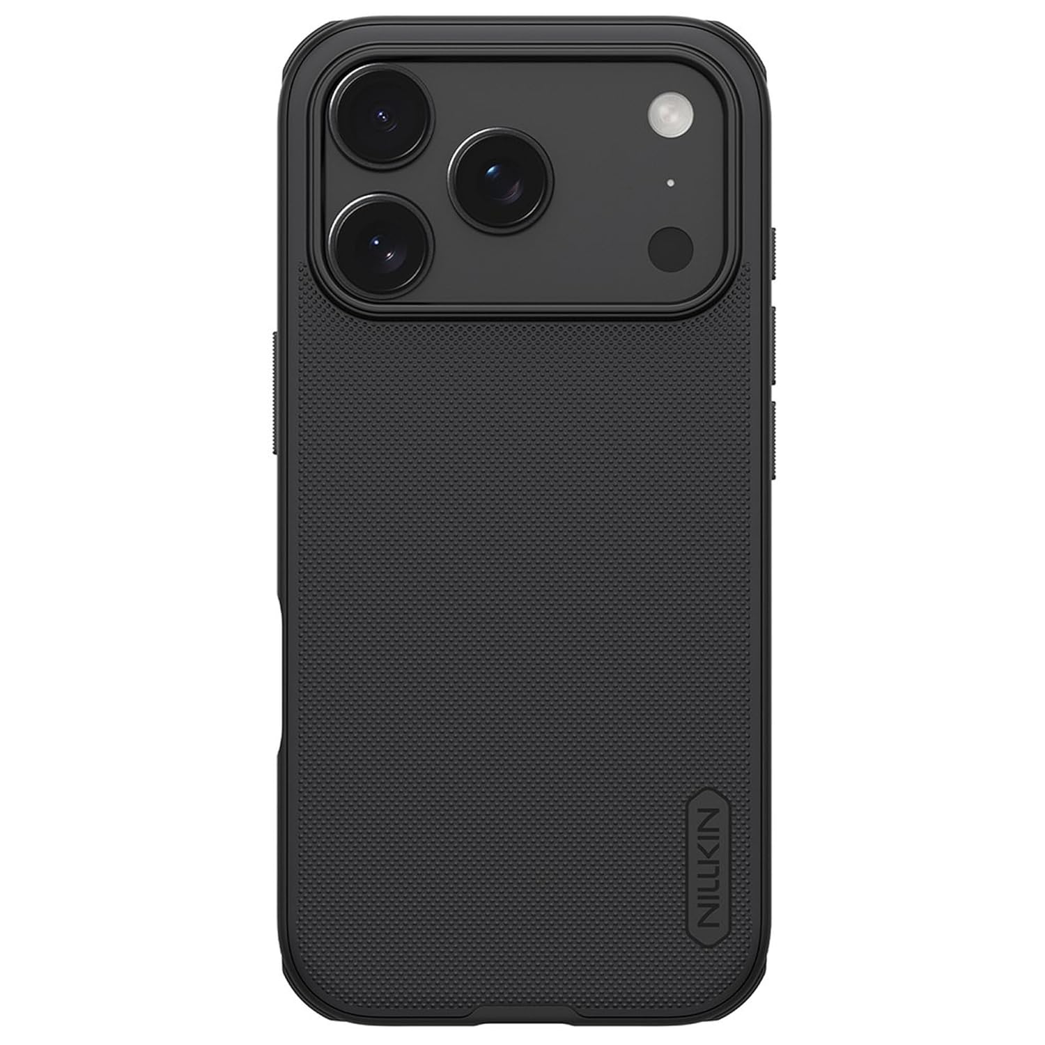 iPhone 17 Pro Nillkin Case, Super Frosted Shield Pro Shock Absorb Cover Raised Bezel - Black