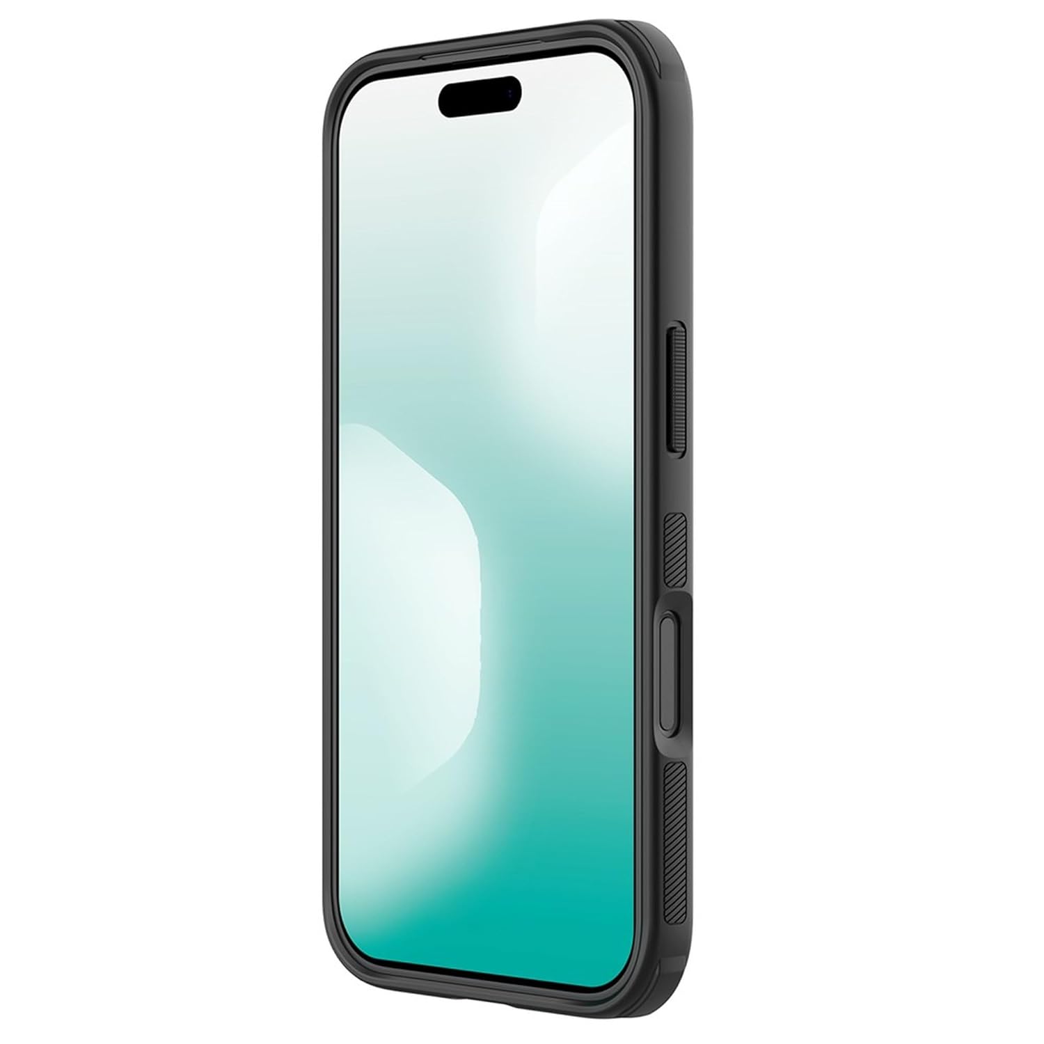 iPhone 17 Pro Nillkin Case, Super Frosted Shield Pro Shock Absorb Cover Raised Bezel - Black
