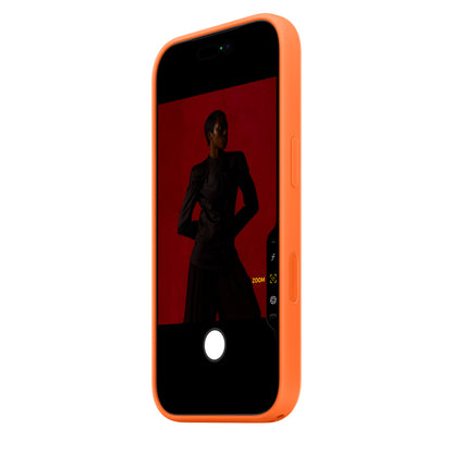 iPhone 17 Pro Silicon Case with Magsafe & Camera Control Button - Comic Orange