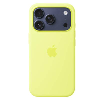 iPhone 17 Pro Silicon Case with Magsafe & Camera Control Button - Neon Yellow