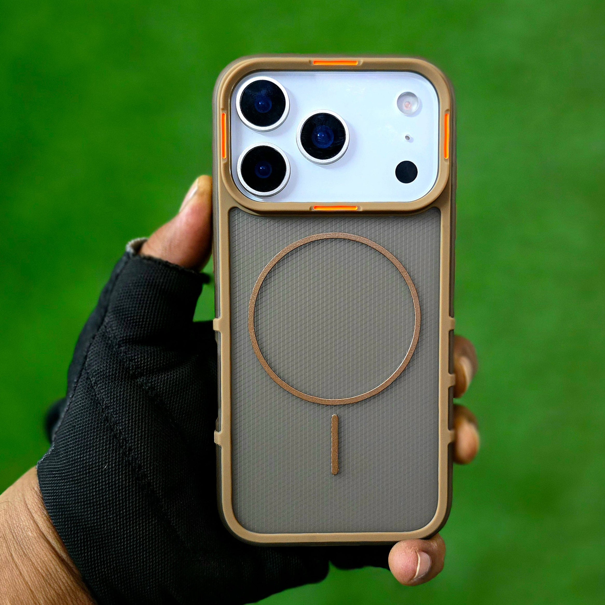 iPhone 17 Pro Hybrid Semi-Transparent Anti-Drop Back Cover with Magsaf ...