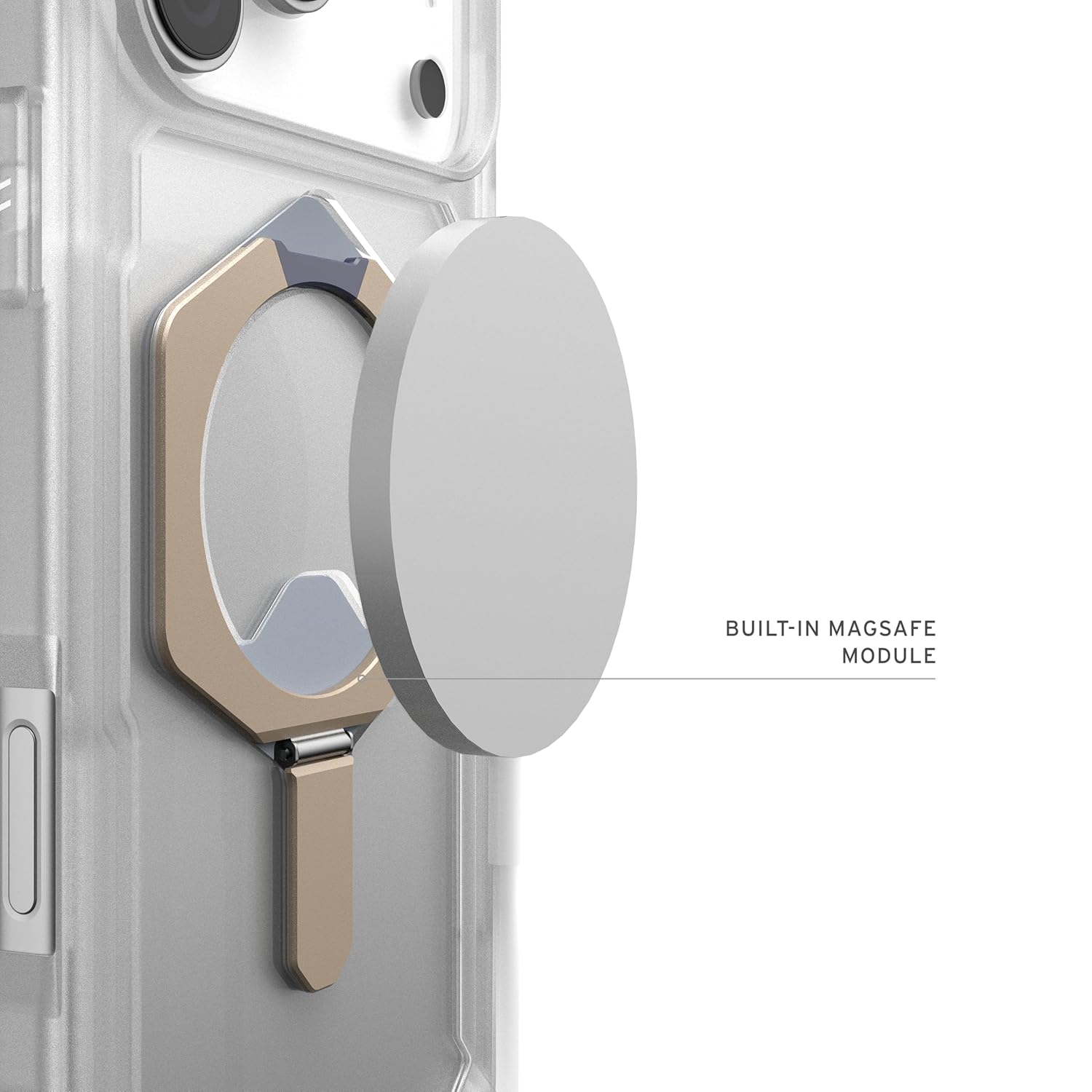iPhone 17 Pro UAG Case, Military Grade Protective UAG Plasma XTE Series with Magsafe & Kickstand - Clear