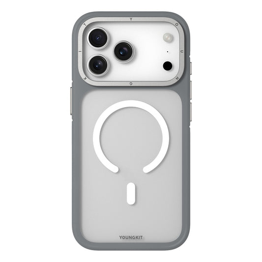 iPhone 17 Pro Max Youngkit Case, Rock Sand Series with Magsafe - Grey