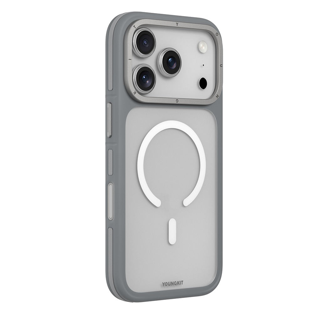 iPhone 17 Pro Max Youngkit Case, Rock Sand Series with Magsafe - Grey