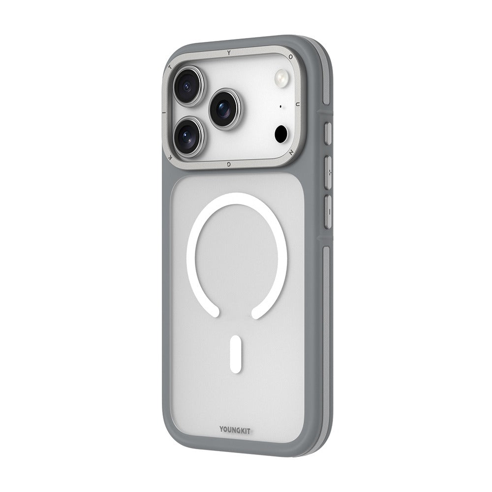 iPhone 17 Pro Max Youngkit Case, Rock Sand Series with Magsafe - Grey