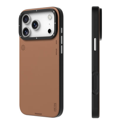 iPhone 17 Pro Max Leather Case, YOUNGKIT Matte Finish Leather Cover with Magsafe - Brown