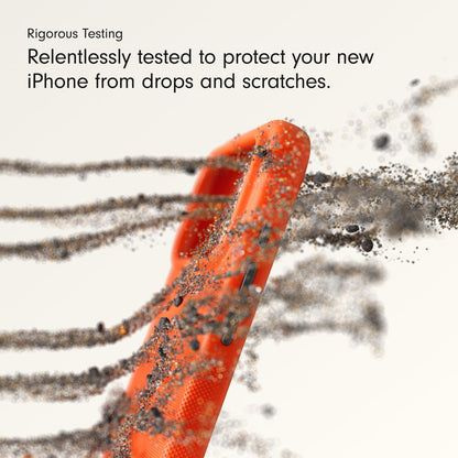 iPhone 17 Pro beats Case, Matte Texture with Microfibre Lining with Magsafe & Camera Control Button - Sierra Orange