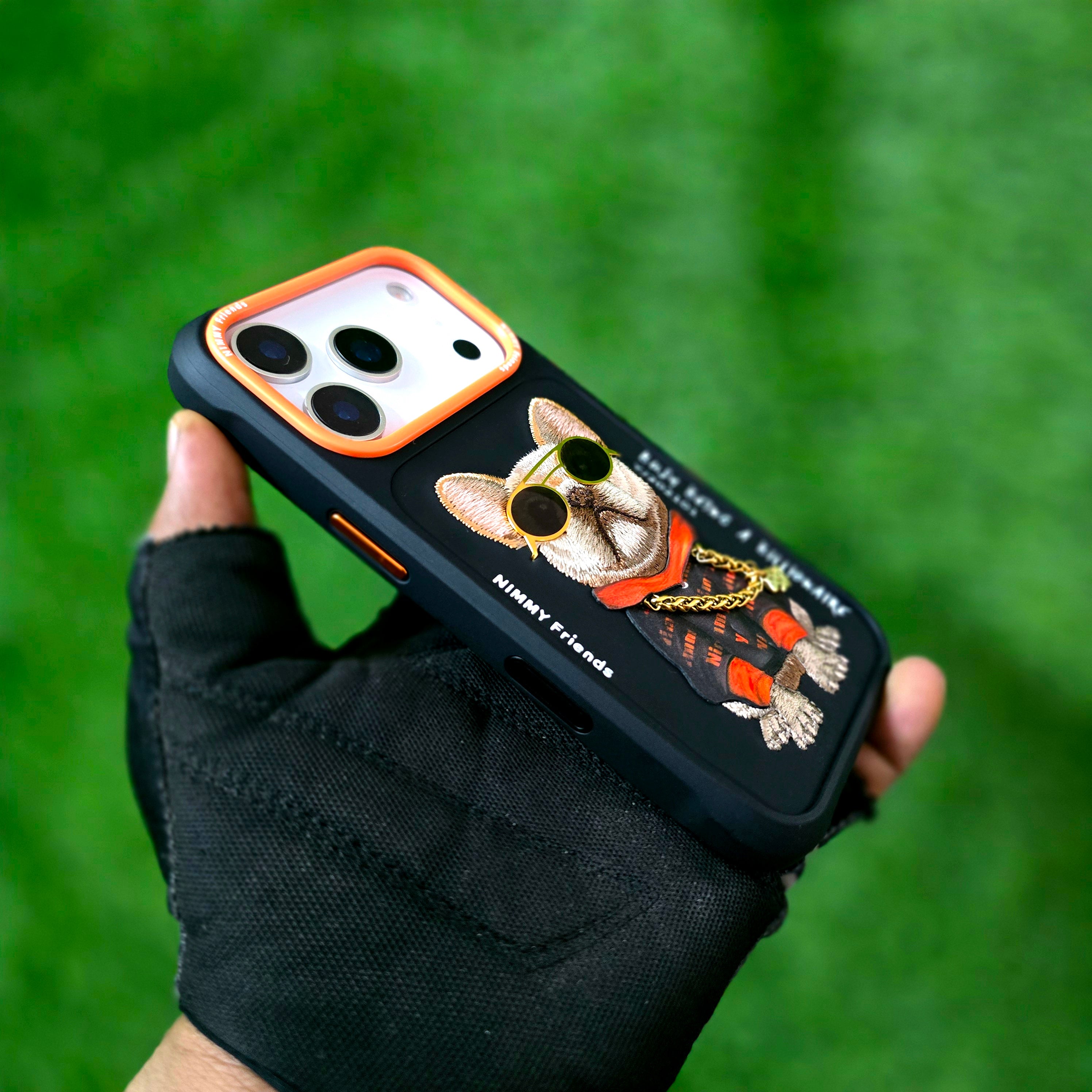 iPhone 17 Pro Nimmy Case, Swag Dog 3D Embroidery Swag Dog Real