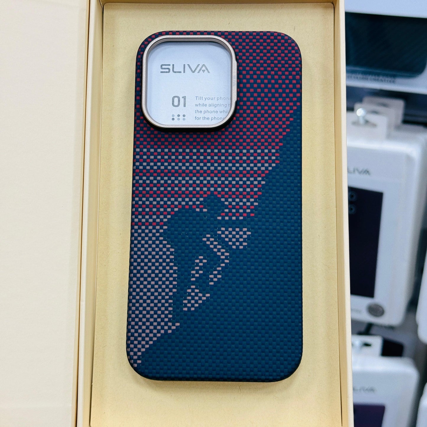 iPhone 16 Pro Max Carbon Fiber Case, SLIVA Real Carbon Aramid Fiber Case 0.5 mm Thin