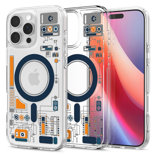 iPhone 16 Pro Max Hybrid Neo One Series, Machinery Design Shockproof Case with Magsafe