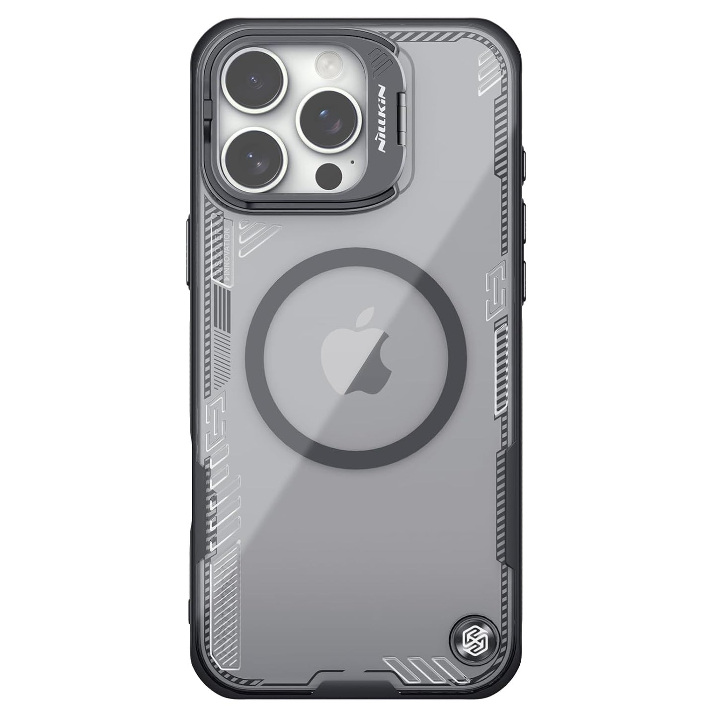 iPhone 16 Pro Max Nillkin Case, Iceblade Series CamProp Case with Camera Cutout Kicstand case with Magsafe