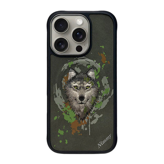 iPhone 16 Pro max Original Nimmy Dazzling Series Husky 360° Protection Creative Magsafe Case - Green