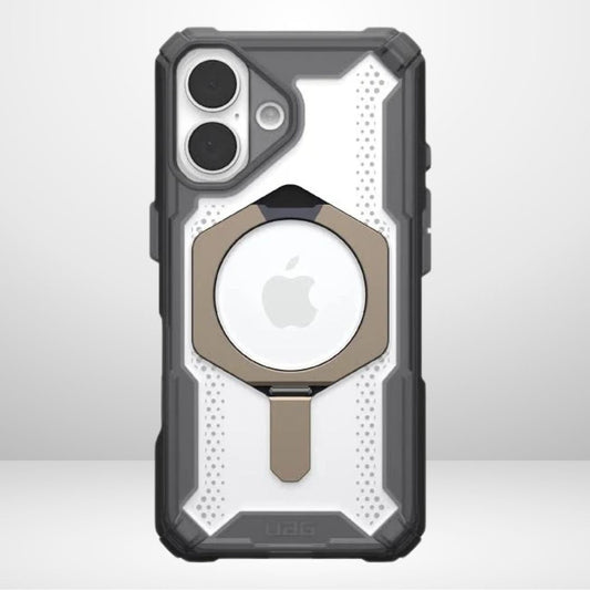 iPhone 16 UAG Plasma XTE Mag-Safe Compatible, Rugged Lightweight Shockproof Metal Ring with Kickstand